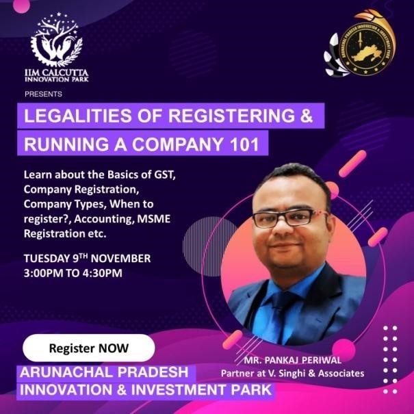 “Legalities of Registering and Running a Company 101”