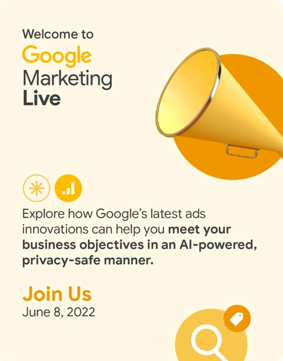 Webinar with Google Marketing.